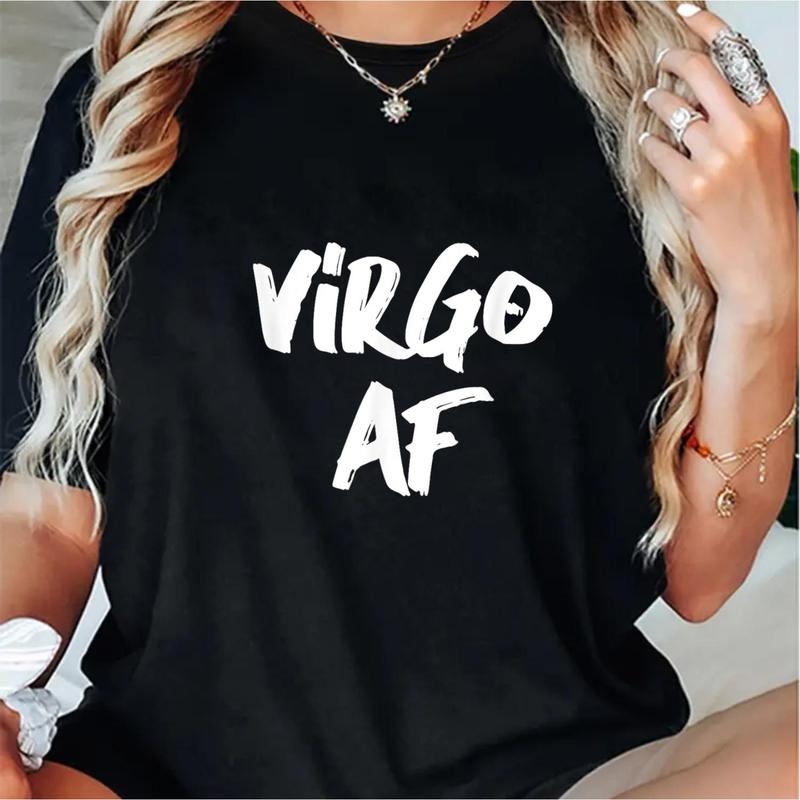 Virgo Zodiac Sign Cotton T-Shirt Perfect Birthday Gift For Horoscope Lovers With Funny Design And Comfortable Short...