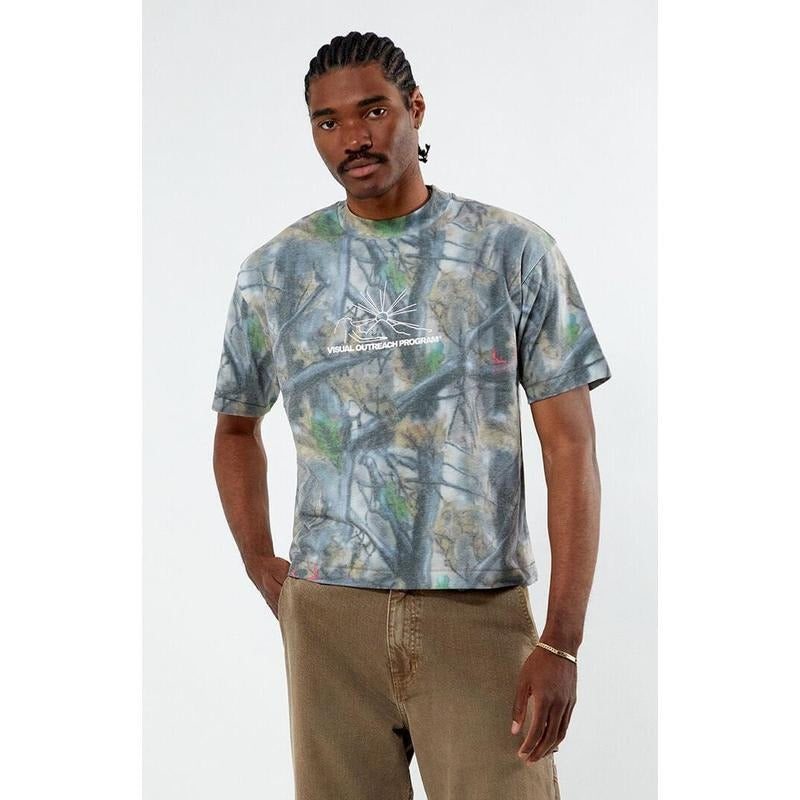 Visual Outreach Program Men's By Jungles Jungles Camo Mountains T-Shirt - Multicolor Hoodie, Sweatshirt | HypeCrazeTee.com
