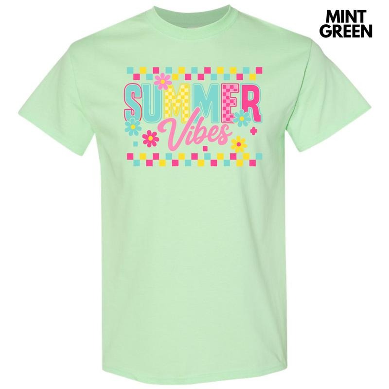 Vivid Color Summer Vibes Gildan Short Sleeve T-Shirt 'NLB' Hoodie, Sweatshirt | HypeCrazeTee.com