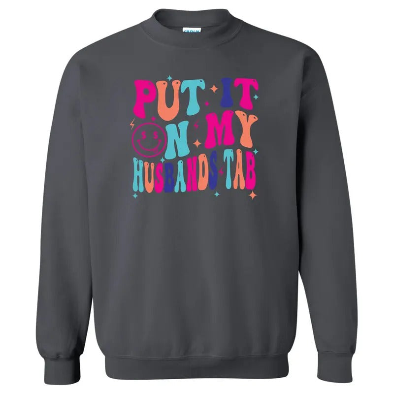 Vivid My Husbands Tab Sweatshirt 'NLB' T-Shirts, Hoodie | HypeCrazeTee.com