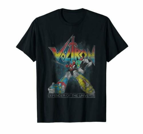 Voltron Retro Defender Rainbow Graphic Man's T-Shirt Tee