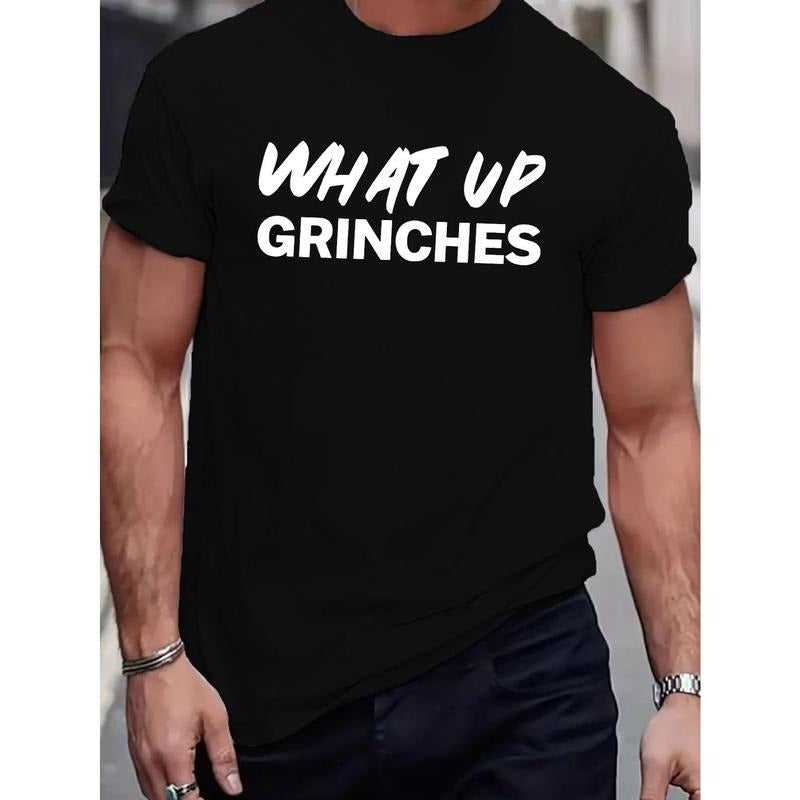 WHAT UP Letter Print Casual Short Sleeve Casual Street Spring Summer Made USA T-Shirts, Hoodie, Sweatshirt