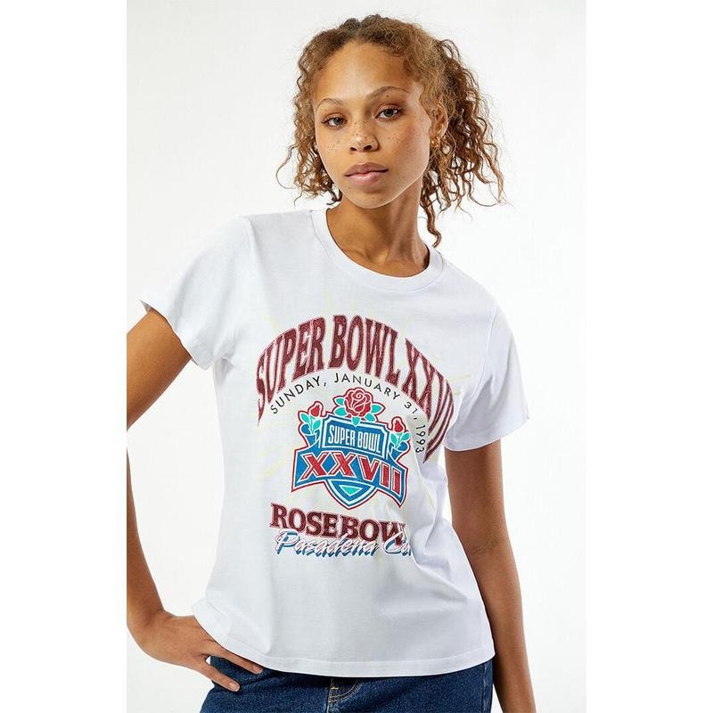 WILD COLLECTIVE Women's x PacSun x Super Bowl 1993 Rose Bowl T-Shirt Hoodie, Sweatshirt | HypeCrazeTee.com