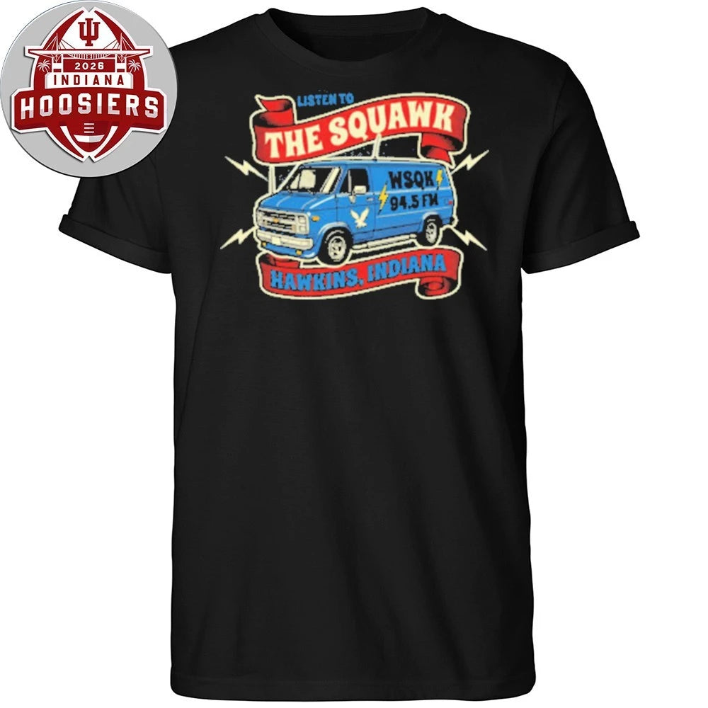 WSQK 94.5 FM Hawkins Radio Van Tee Shirt