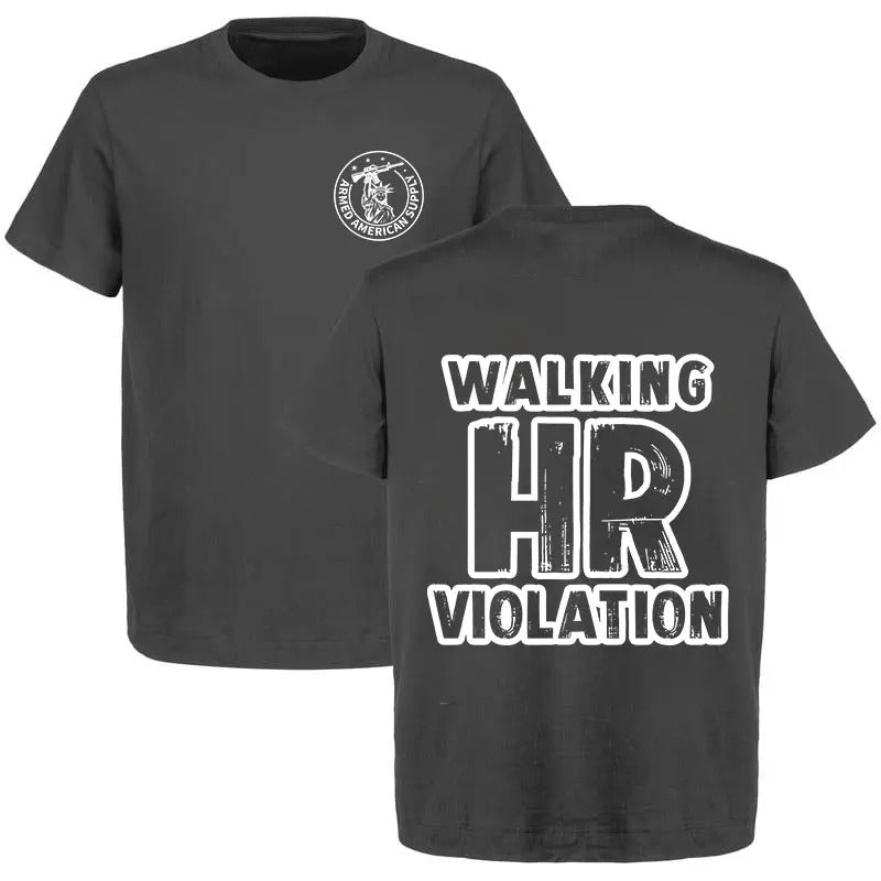 Walking HR Violation - High Visibility Work T-Shirt Hoodie, Sweatshirt | HypeCrazeTee.com