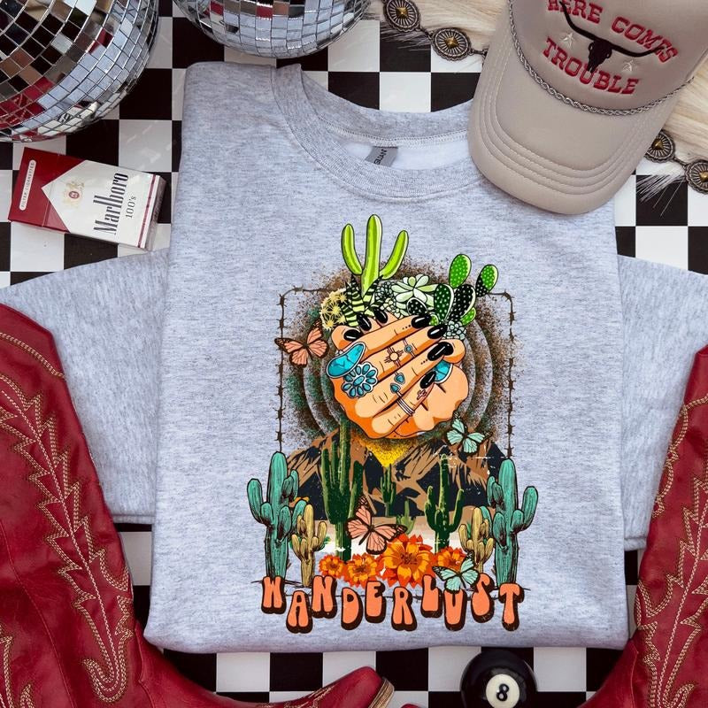 Wanderlust DTF Transfers - THIS IS NOT A SHIRT Hoodie, Sweatshirt | HypeCrazeTee.com