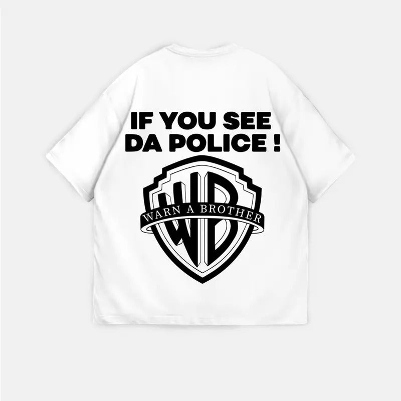 'Warn a Brother' T-shirt - Doublesides - Menswearstyle{n002}2 Hoodie, Sweatshirt | HypeCrazeTee.com