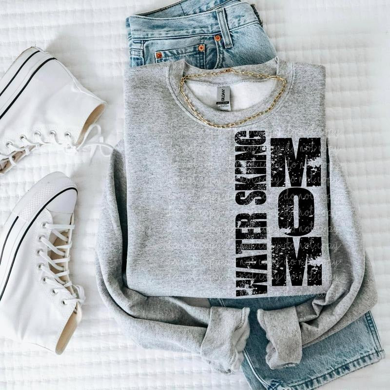 Water Skiing Mom DTF Transfers - THIS IS NOT A SHIRT Hoodie, Sweatshirt | HypeCrazeTee.com