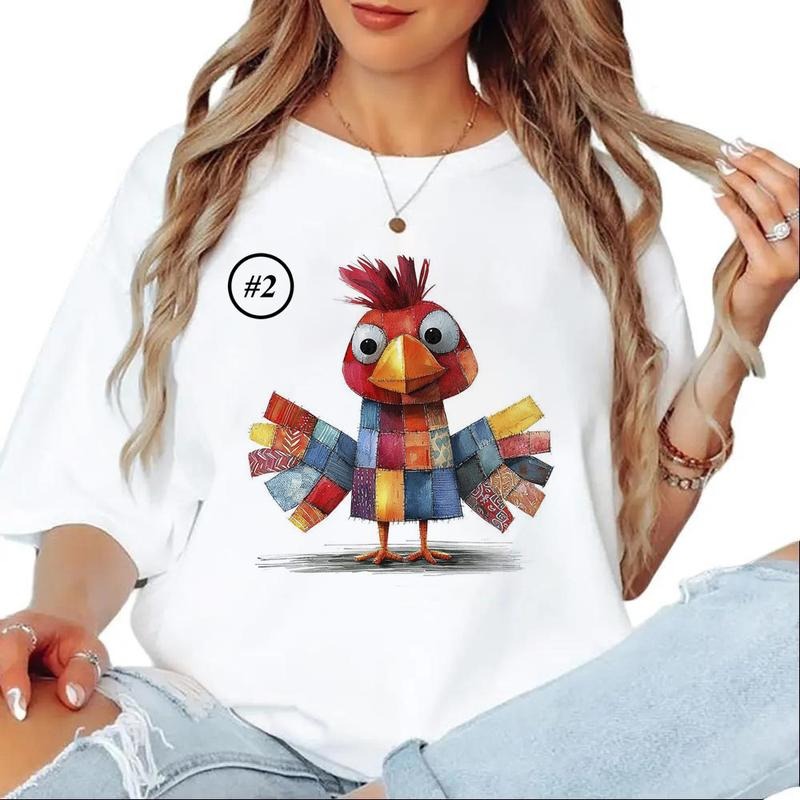 Watercolor Custom Chicken Cute Whimsical Rooster Funny Bird Shirt 1 Cotton Womenswear T-Shirts, Hoodie, Sweatshirt