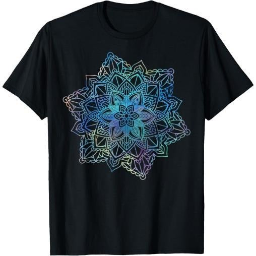 Watercolor Mandala Sacred Fractal Geometry Art Good Made USA T-Shirts, Hoodie, Sweatshirt