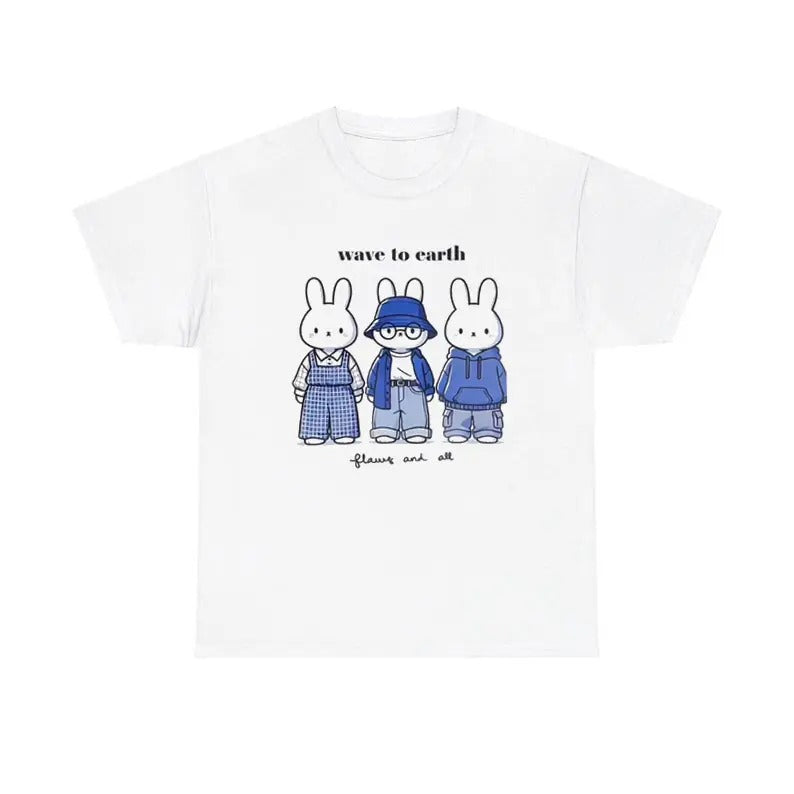 Wave To Earth Miffy Shirt, Meme T shirt Menswear T-Shirt Hoodie, Sweatshirt | HypeCrazeTee.com