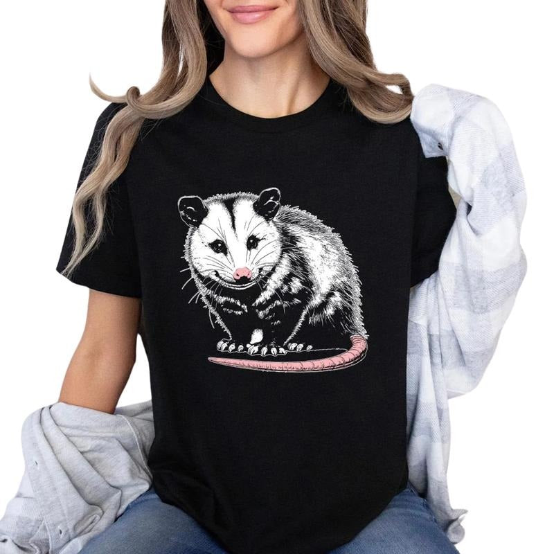 Weird Possum Comfort Colors Shirt, Funny Opossum Meme Tee, Vintage 90s Rat Aesthetic Shirt, Unisex Graphic Gift for...