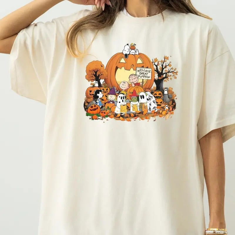 Welcome Great Pumpkin Sweatshirt Tshirt, Halloween Shirt Hoodie | HypeCrazeTee.com