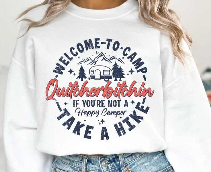 Welcome to Camp DTF Transfers - THIS IS NOT A SHIRT Hoodie, Sweatshirt | HypeCrazeTee.com