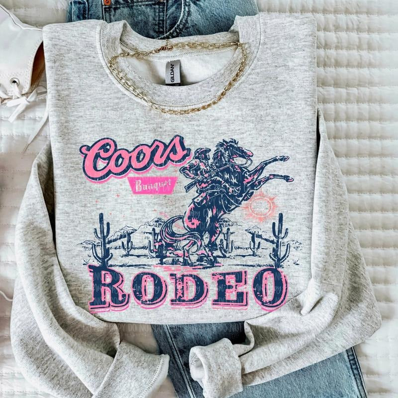 Western Beer Sweatshirt, Western Graphic Sweatshirt, Cowgirl Shirt, Cowboy Hoodie, Country Girl Shirt, Rodeo Shirt Casual...