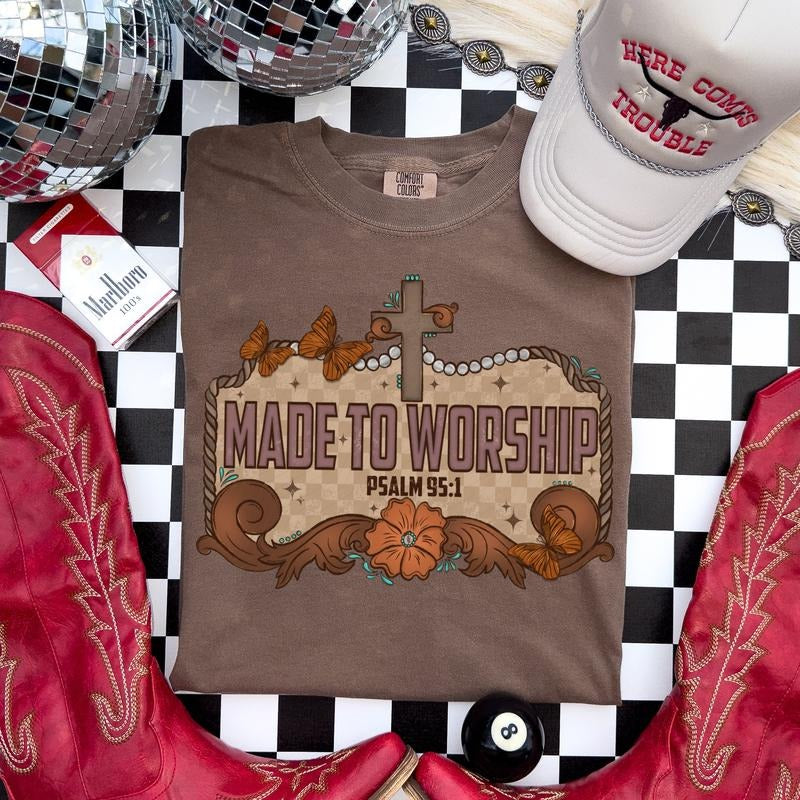 Western Made to Worship DTF Transfers - THIS IS NOT A SHIRT Hoodie, Sweatshirt | HypeCrazeTee.com
