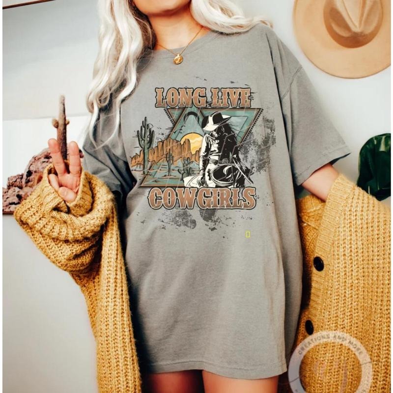 Western Shirt, Long Live Cowgirls Shirt, Cowgirls Shirt, Retro Western Shirt, Country Western Shirt NZALX Hoodie, Sweatshirt