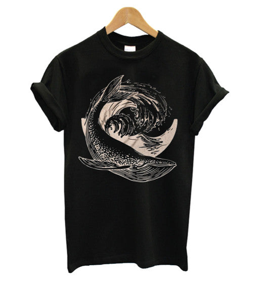 Whale Graphic Men's T-Shirt Tee