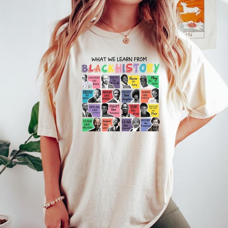 What We Learn From Black History Sweatshirt, Black History Month Shirt,Black History Shirt,Black History Sweatshirt,Black...