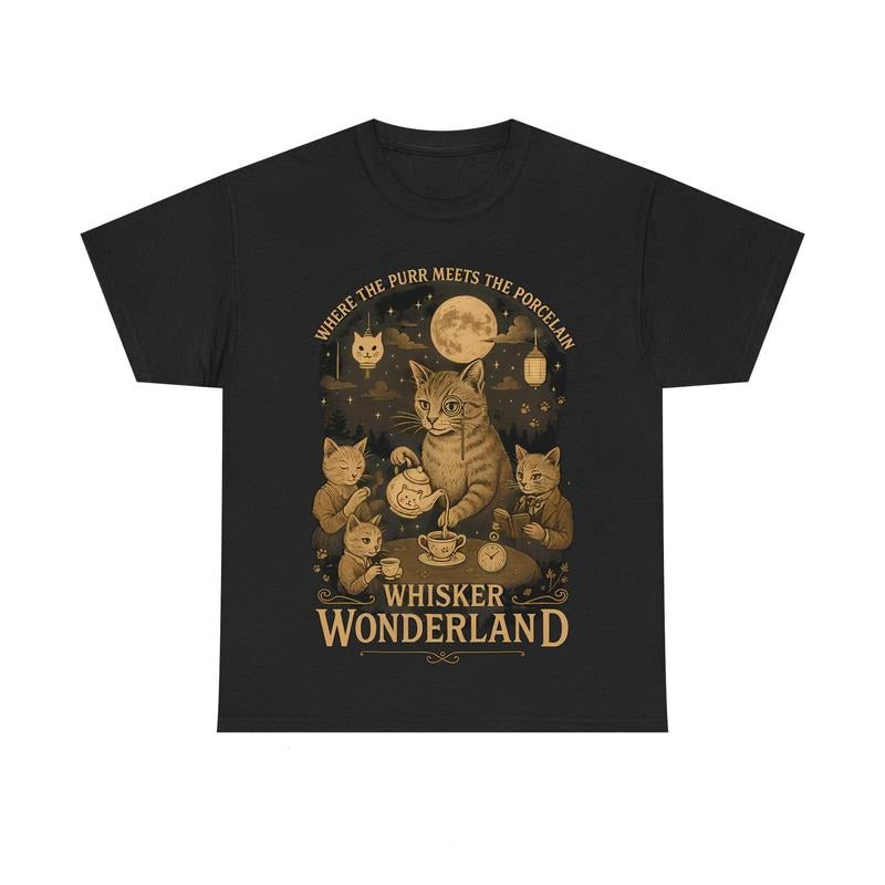Whisker Wonderland Tee, Cute Cat Shirt Hoodie, Sweatshirt | HypeCrazeTee.com