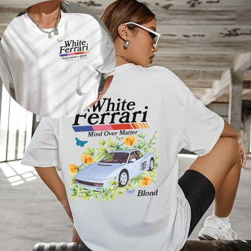 White F*rrari Sweatshirt, Hoodie, T-Shirt Unisex, For Men, For Women | HypeCrazeTee.com