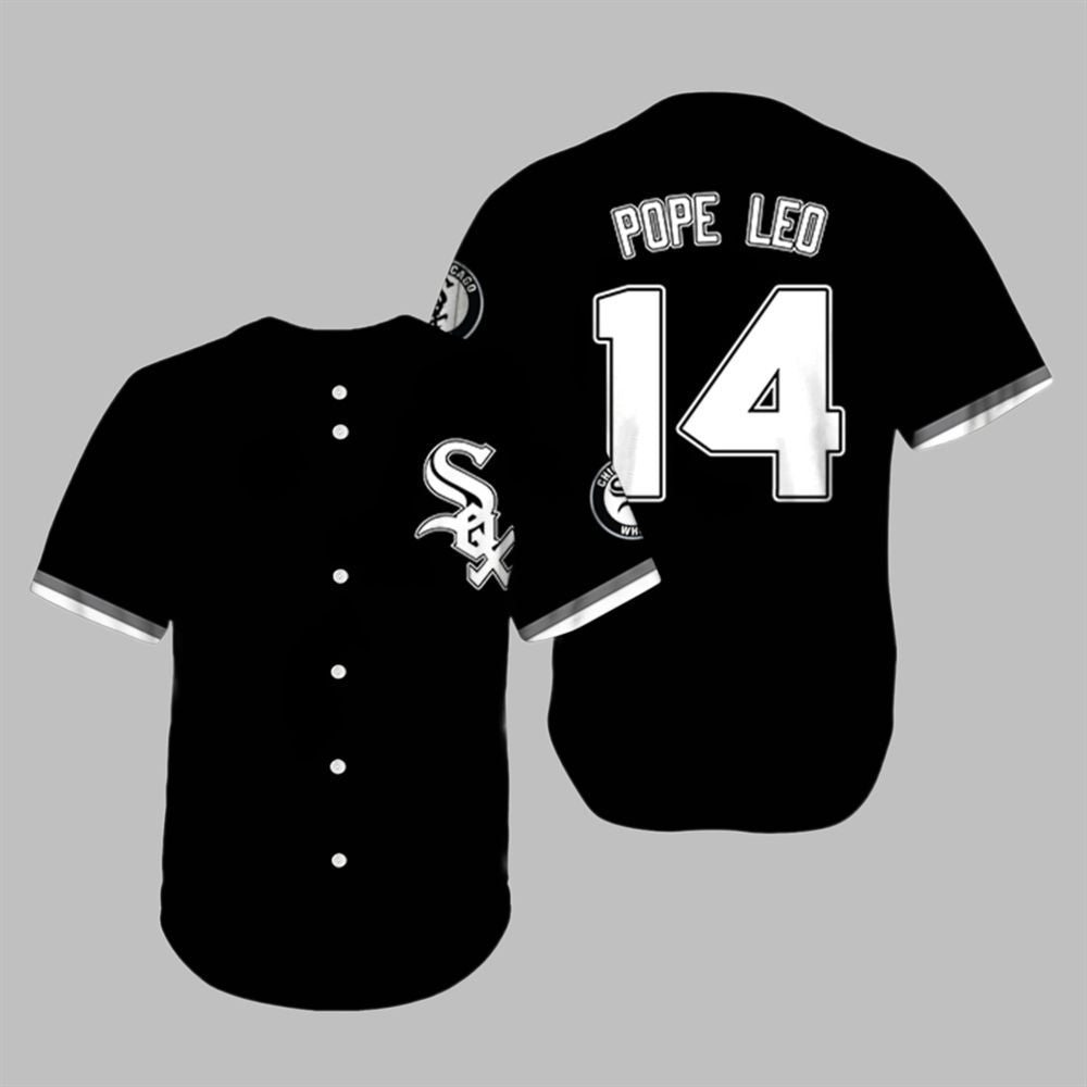 White Sox Pope Leo 14 Baseball Jersey - Grishko.com