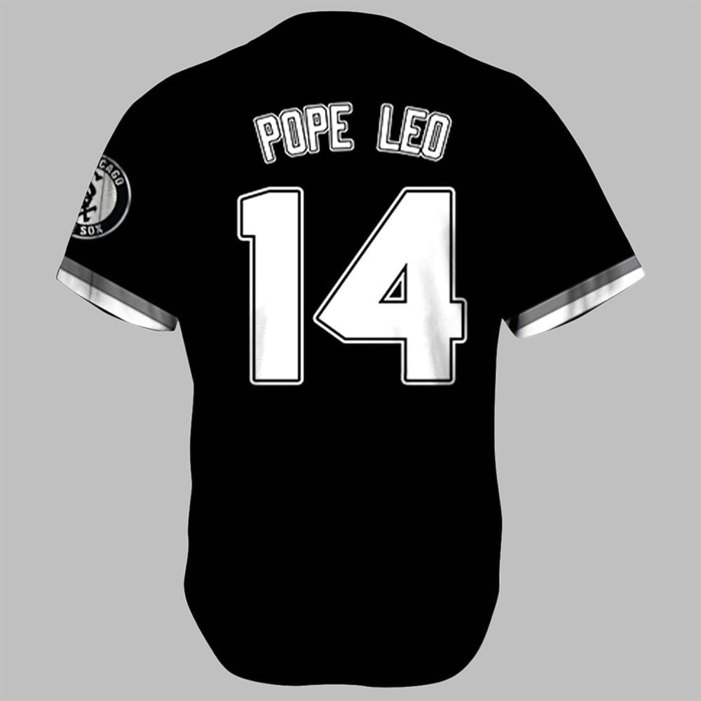 White Sox Pope Leo 14 Baseball Jersey - Grishko.com