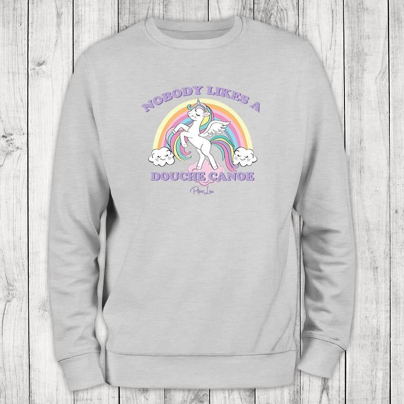 Nobody Likes A Douche Canoe Sweatshirt, Proudly Printed In The USA, Sweatshirt Gray / White, #sassy #cute #colorprint...