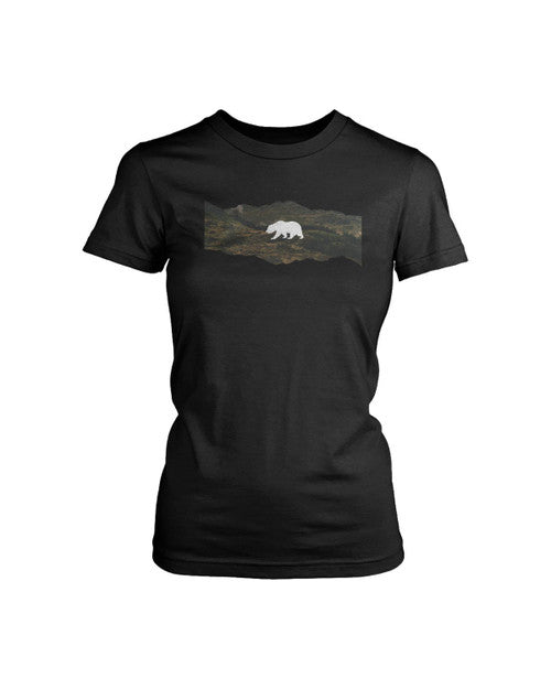 White Bear Graphic Women's T-Shirt Tee