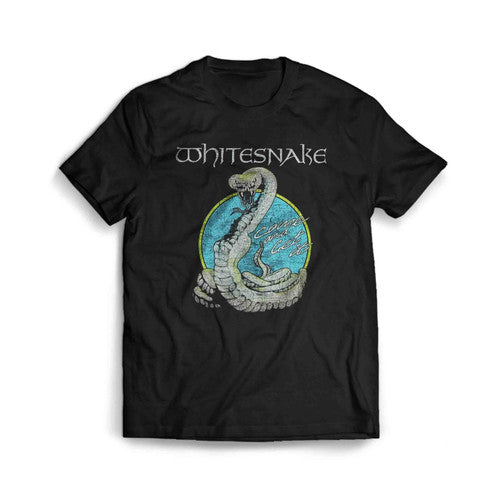 Whitesnake Circle Snake Retro Vintage Whitesnake Tour Logo 90s Men's T-Shirt Tee