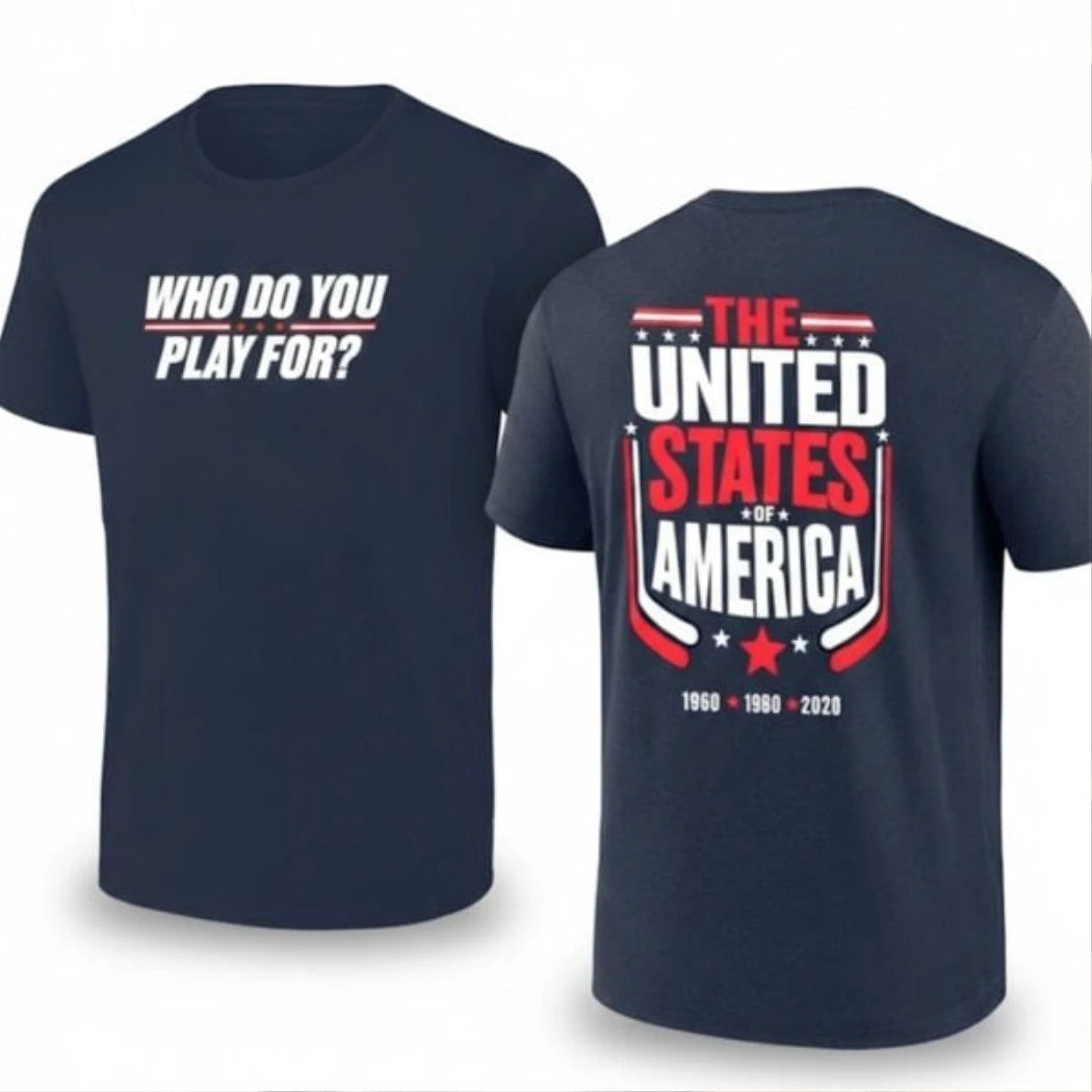 Who Do You Play For The United States Of America Two Sided Shirt