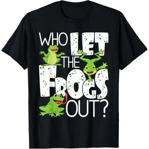 Who Let Frogs Out Funny Amphibian Lover Frog Owner Made USA T-Shirts, Hoodie, Sweatshirt