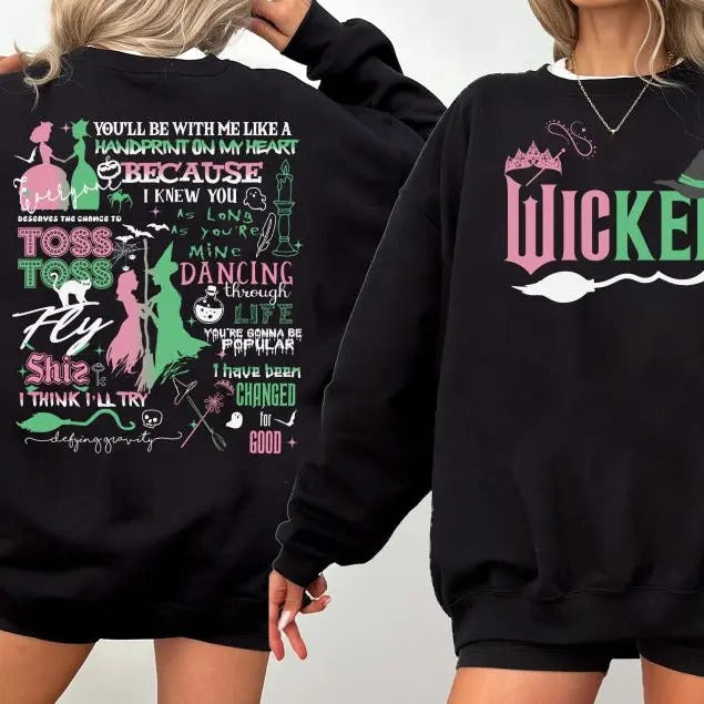Wicked Change For Good Sweatshirt, Wizard Movie Fan Sweatshirt, Wicked Musical Fan Gift Unisex Cotton T-Shirts, Hoodie