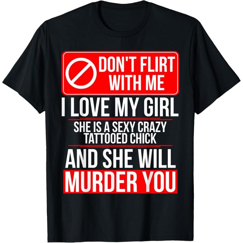 [100% Cotton] Crazy Tattooed Girlfriend/Wife TShirt - Boyfriend T-Shirt  Golf Gift T-Shirt For Men and Women Hoodie,...