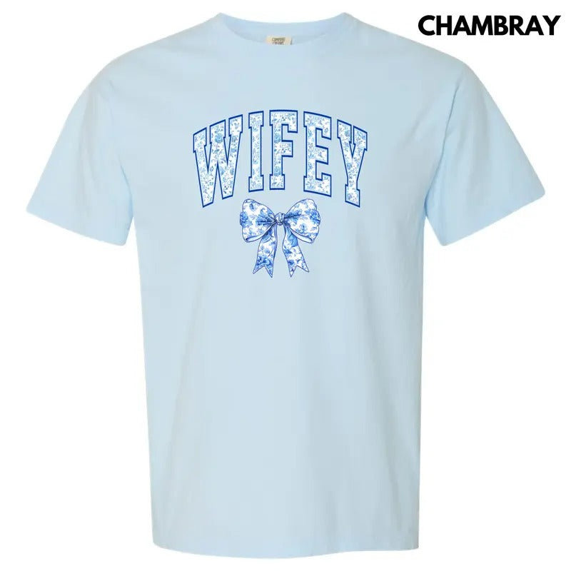 Wifey Ginger Jar Florals Comfort Colors T-Shirt 'NLB' Hoodie, Sweatshirt | HypeCrazeTee.com