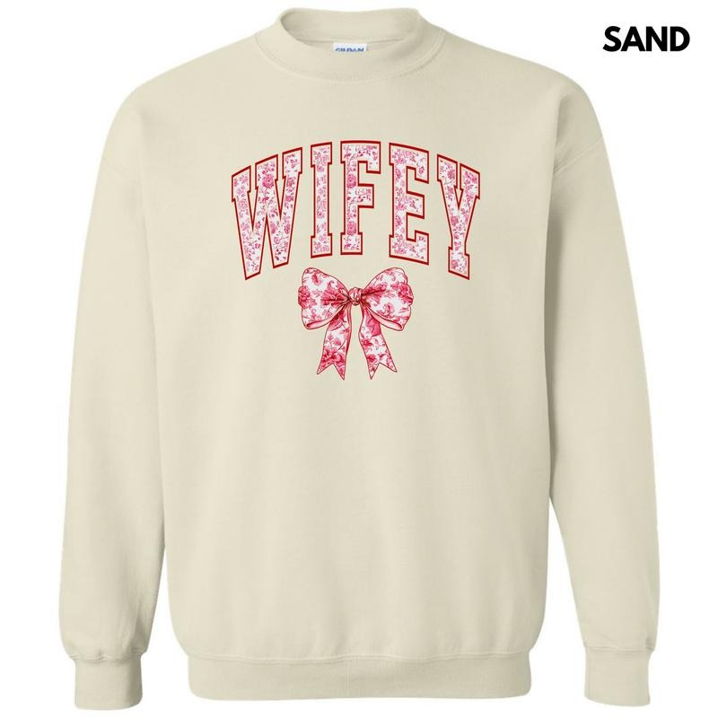 Wifey Red Ginger Jar Florals Sweatshirt 'NLB' T-Shirts, Hoodie | HypeCrazeTee.com