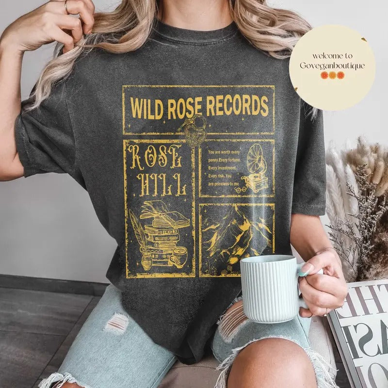 Wild Love shirt, Rose Hill, Elsie Silver, Book shirt , Bookish merch Reader Book Club T-Shirt Bookish Gift T-Shirt...
