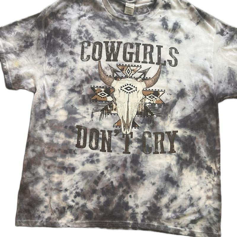 Wild One - Cowgirls dont cry tie dye T Shirt Casual Chic Fashion Graphic T Shirt Hoodie, Sweatshirt | HypeCrazeTee.com