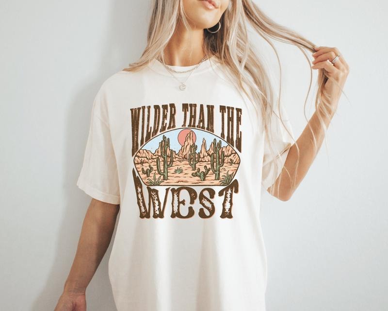 Wilder Than The West Shirt, Rodeo Tee, Rodeo Shirt, Cowboy T Shirt, Western Tee, Wild West T Shirt Hoodie, Sweatshirt