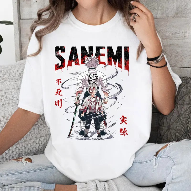 Wind Hashira DM Characters Shirt Crewneck Hoodie, Anime Otaku Shirt Comfort Cotton Sweatshirt | HypeCrazeTee.com