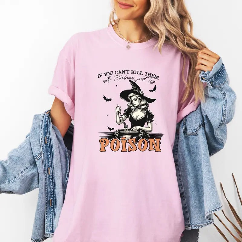 Witch Kindness Custom Colors Shirt Casual T-Shirts, Hoodie, Sweatshirt