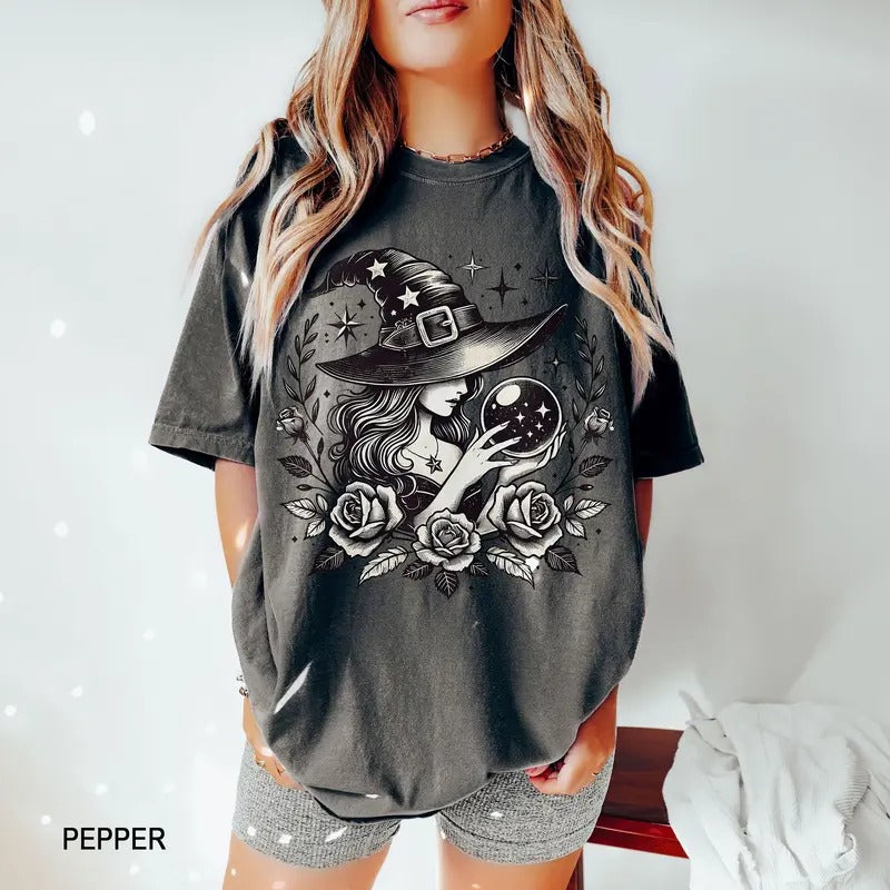 Witchy Halloween t-shirt, Salem Massachusetts t-shirt, Spooky Witch Shirt, Salem Shirt, Spooky Season t-shirt, witch...