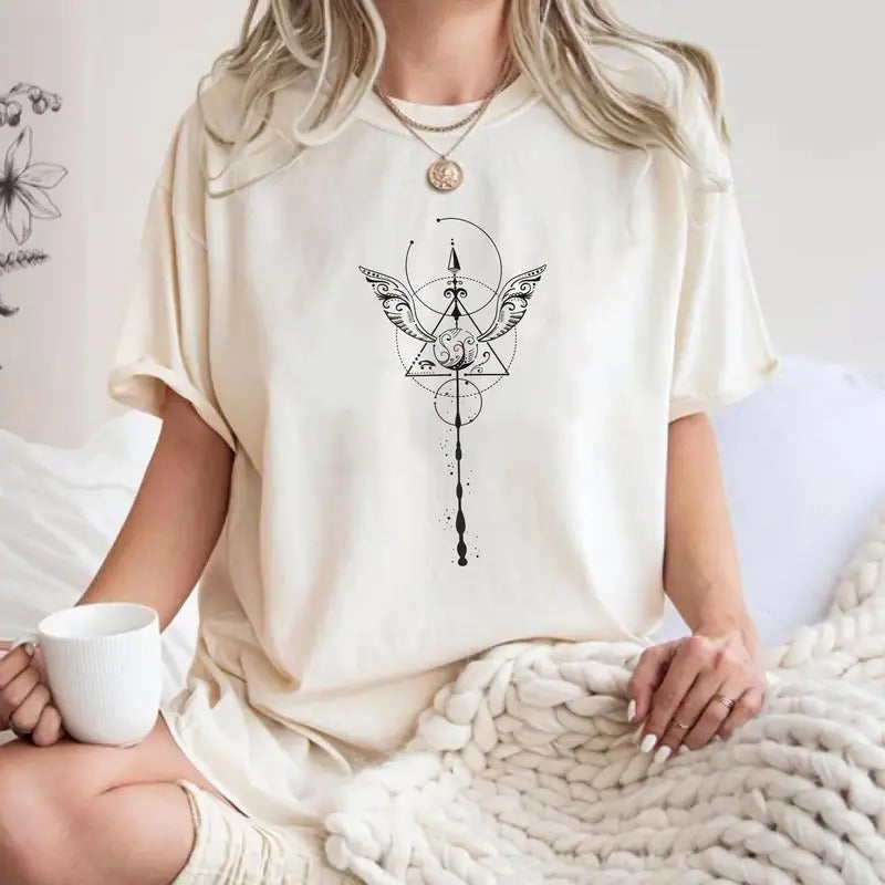 Wizard T-Shirt, Wizard Gift for Book Lovers, Cozy Bookish Apparel, Perfect Wizard School Inspired Gift, Cute Bookish...