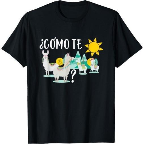 Women Llama Shirt Como Te LLamas Funny Spanish Teacher Gift T-Shirt Made in USA Hoodie, Sweatshirt | HypeCrazeTee.com