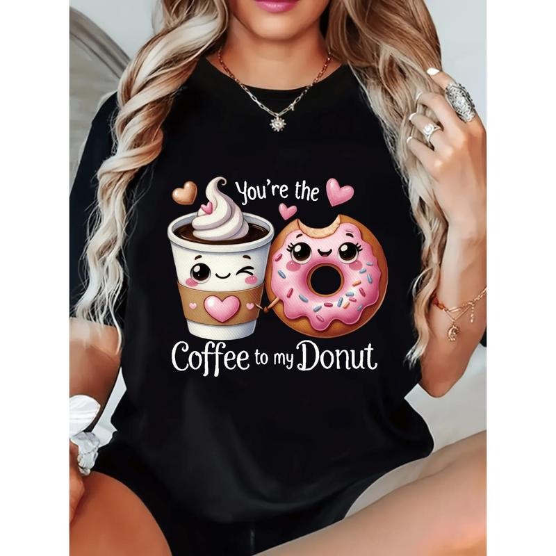 Women's "You're the Coffee to My Donut" Graphic T-Shirt