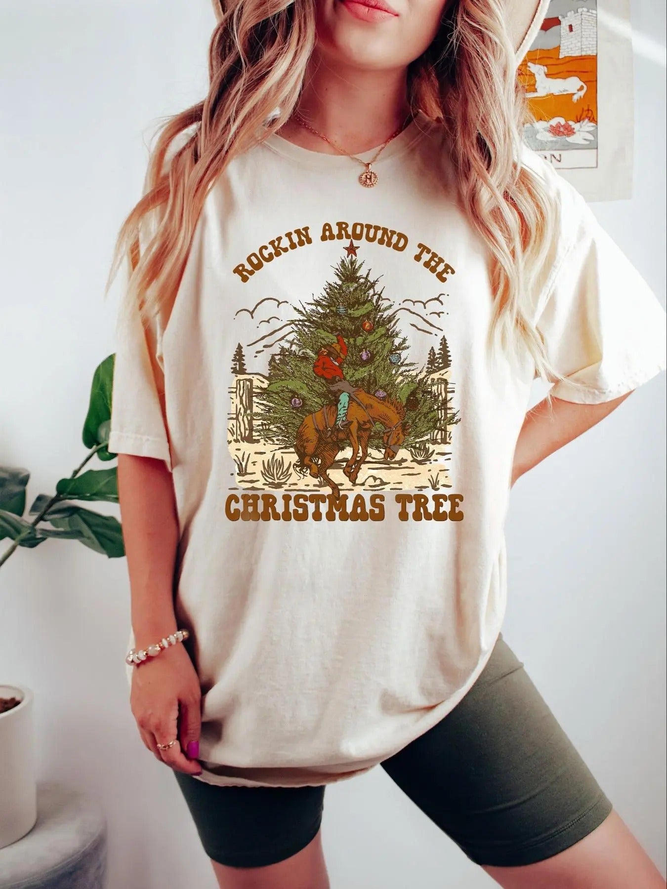Women's Cartoon Graphic Print Round Neck Tee, Fashion Casual Drop Shoulder Short Sleeve T-shirt, Ladies Summer Clothes...