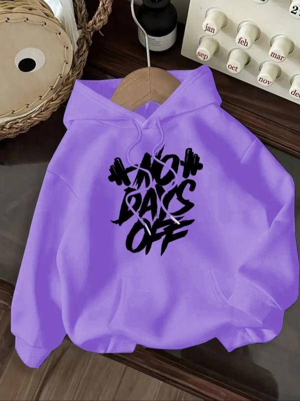 Women's Casual Fashion Loose Cartoon Letter Print Hoodie, Fitted Sporty Sweatshirt for Fall & Winter, Comfortable Daily...