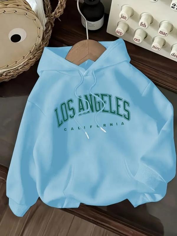 Women's Casual Fashion Loose Letter Print Hoodie, Fall & Winter Fitted Kint Fabric, Moderate Thickening, Comfortable...