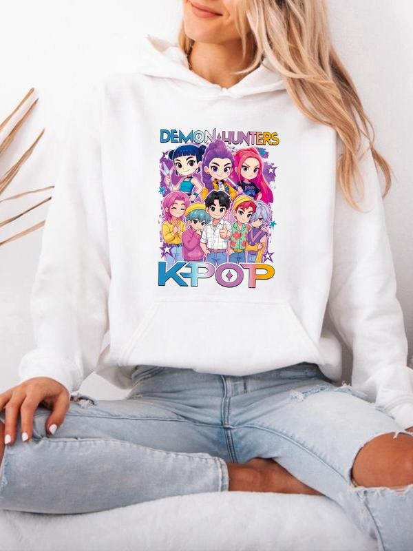 Women's Casual Fitted Round Neck Long Sleeve Sweatshirt, Thick Fabric Winter Wear, Stars Letter Pattern Design style 03...