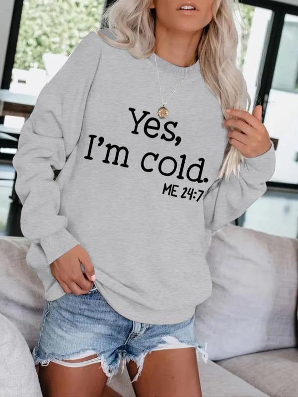 Women's Casual Loose-Fit Graphic Pullover Sweater, Soft Long Sleeve Round Neck Sweatshirt, All-Season Comfortable Wear...